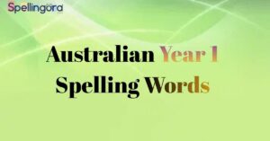 Australian Year 1 Spelling Words